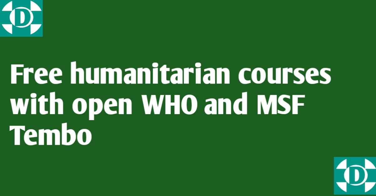 Free humanitarian courses