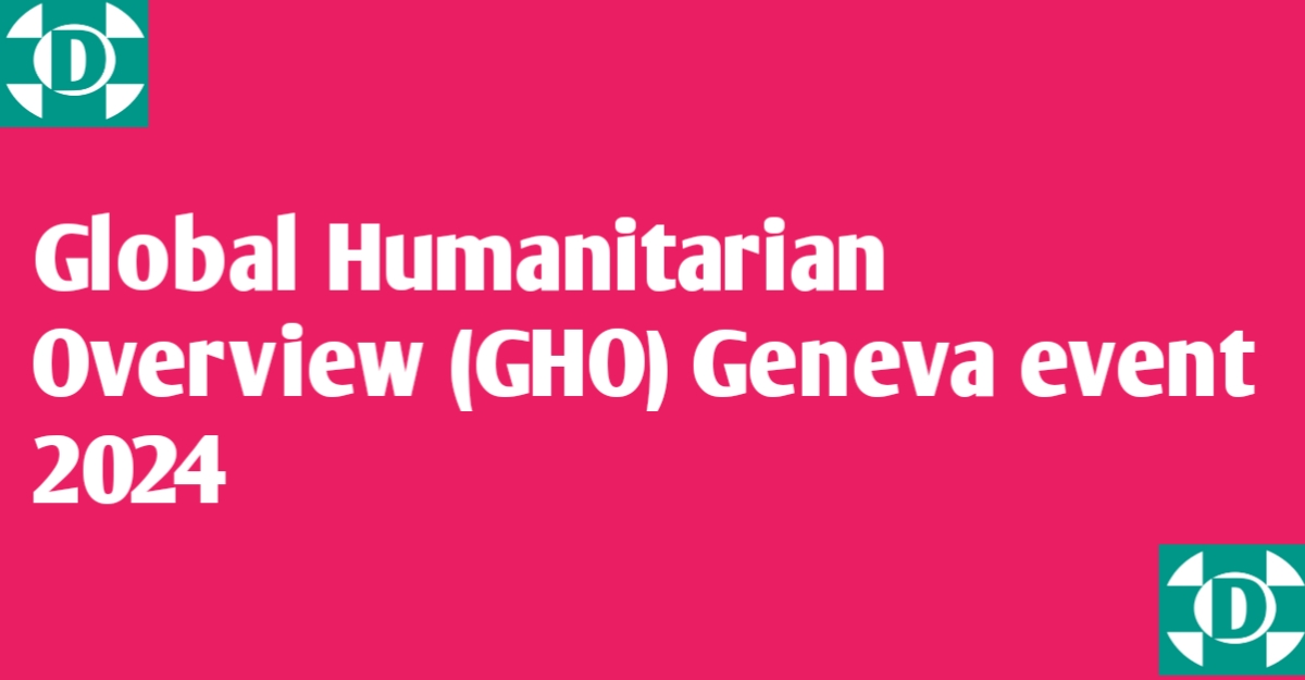 Global Humanitarian Overview (GHO) event